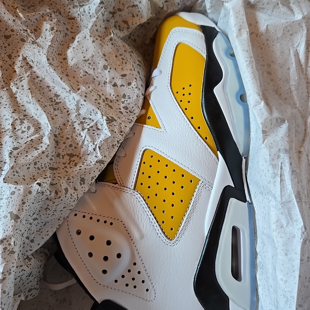 Jordan Yellow and White Sneakers